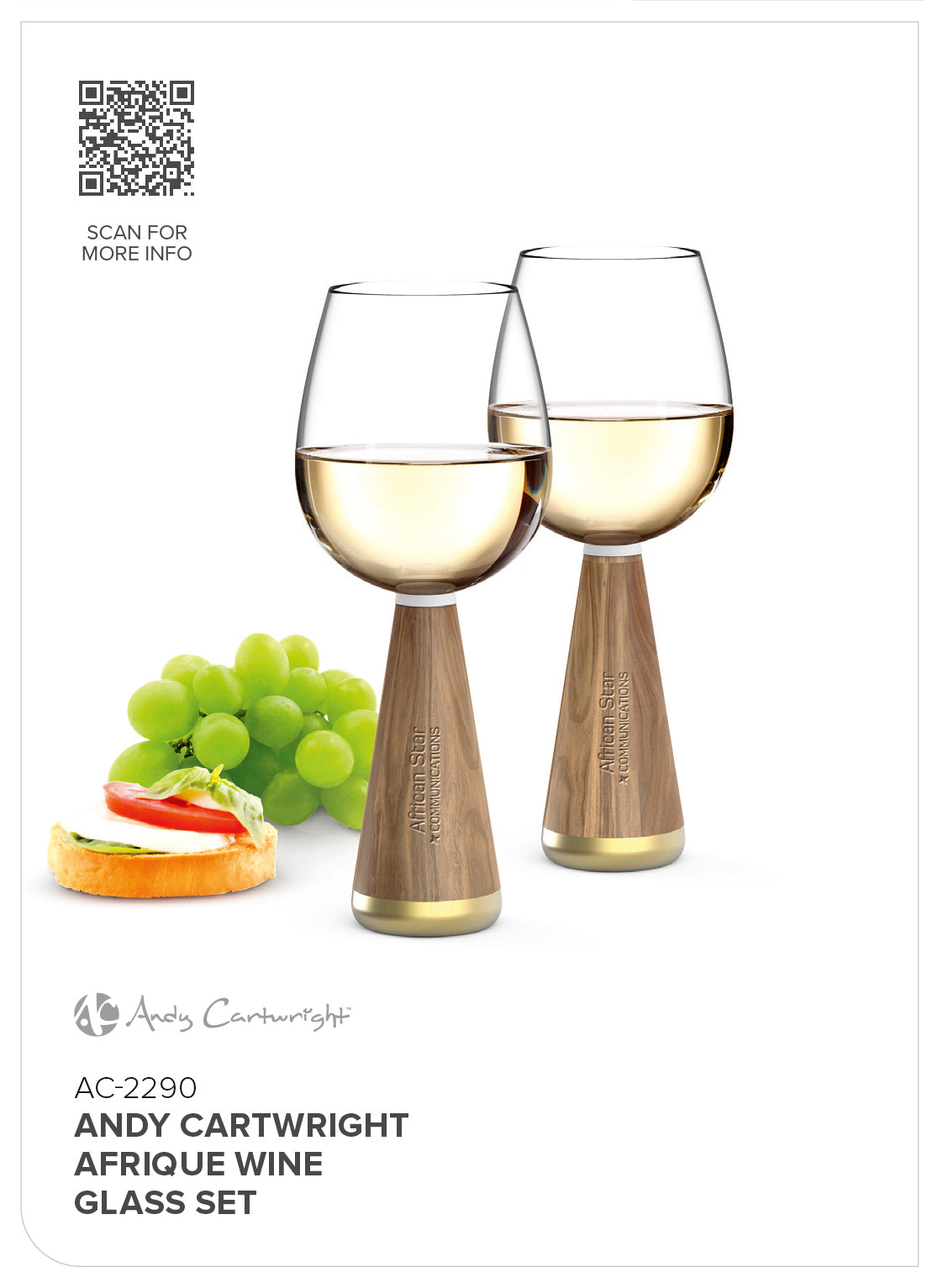 Andy Cartwright Afrique Wine Glass Set - Image 5